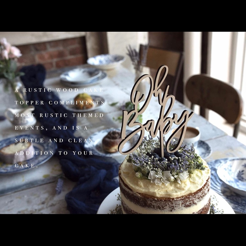 “Oh baby” cake topper